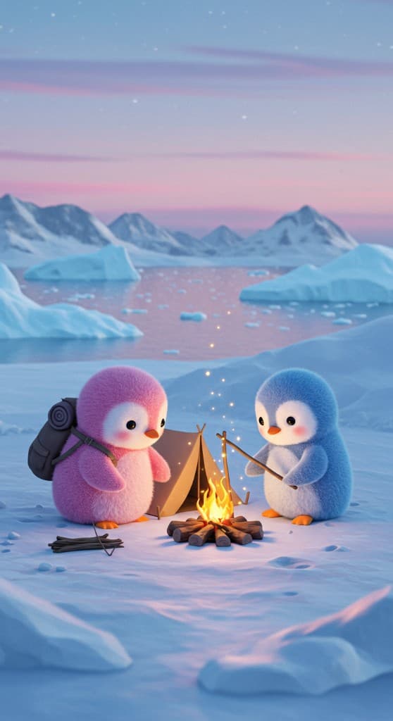 How Two Penguin Adventurers Lit Up Winter with AI Video Magic #digen ai# #Free AI Video Generator#