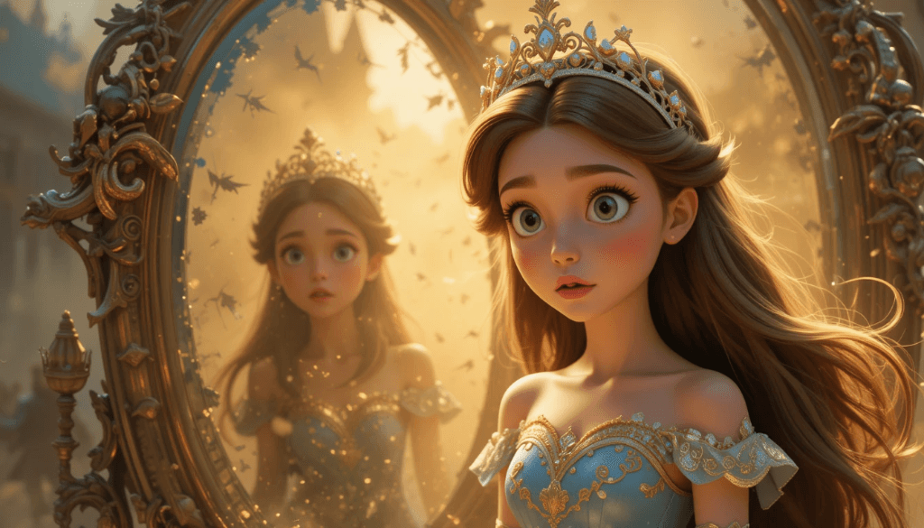 The Enchanted Mirror: How AI Brought a Princess’s Fantasy to Life #digen ai# #FreeAI