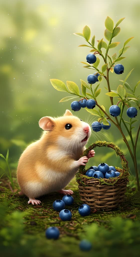 The Enchanted Hamster’s Blueberry Heist: How AI Makes Magic Easy #digen ai #FreeAI