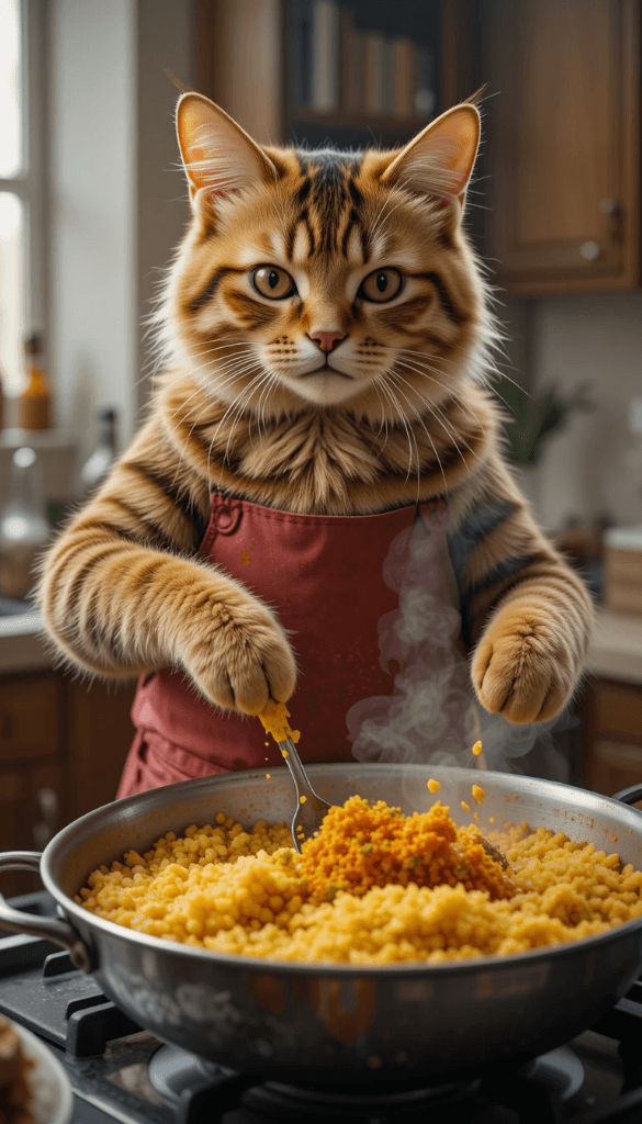 The Secret Behind Viral Cat Chef Videos? AI Makes It Easy! #digen ai# #Free AI Video Generator#