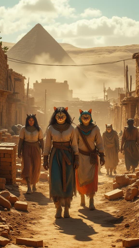 Cats of Egypt: How AI Brings Ancient Legends to Life #digen ai #Free AI Video Generator