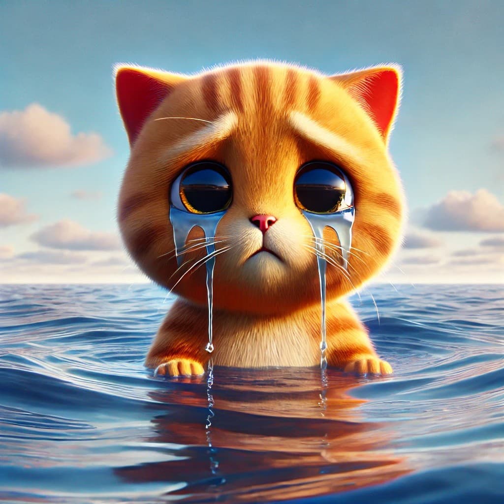 The Little Kitten's Tearful Sky Reflection: How AI Makes Magic Simple #digen ai #FreeAIVideoGenerator