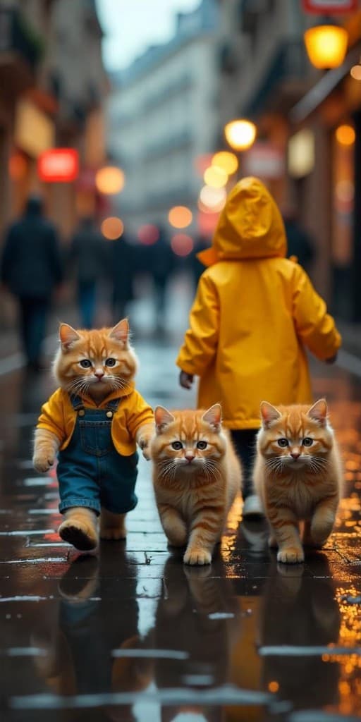 Whimsical Night Adventures: How AI Lets You Bring Storybook Kittens To Life #digenai #FreeAIVideoGenerator
