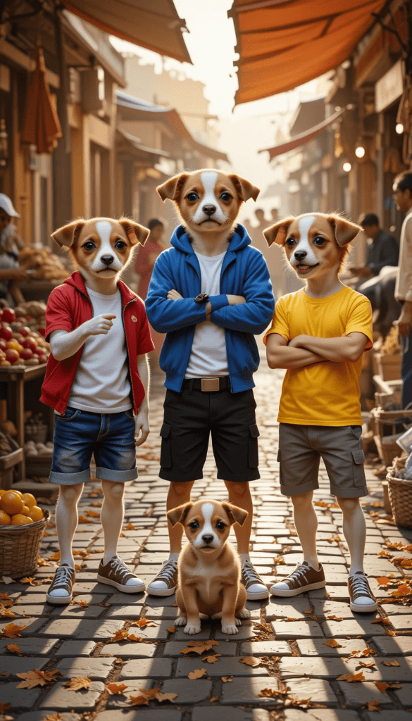 The Puppers' Market Mystery: How AI Makes Magic Easy #digen ai# #FreeAIVideoGenerator#