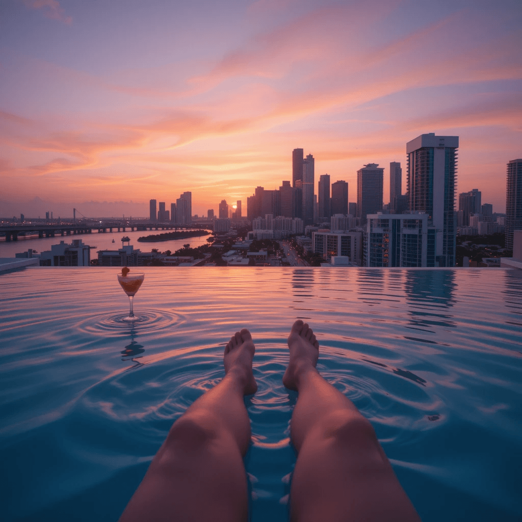 How to Turn Your Sunset Poolside Dreams into Viral AI Videos #digen ai #FreeAIVideoGenerator