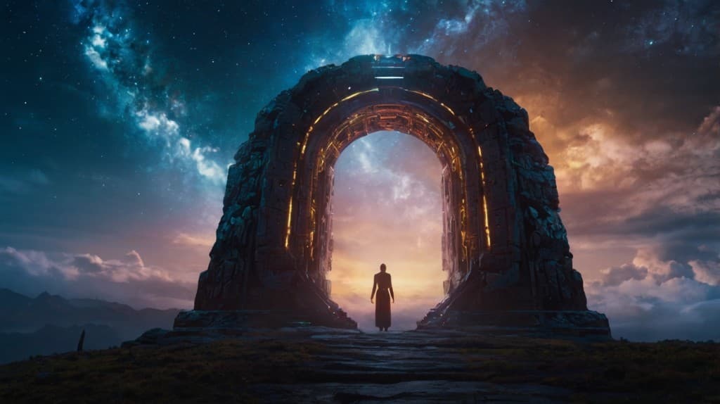 Unlocking the Secrets of the Celestial Archway: How AI Makes Your Wildest Visions Come Alive #digenai #FreeAIVideoGenerator