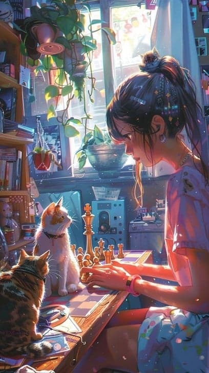 How a Cozy Chess Game with Cats Became Viral AI Video Magic #digen ai #FreeAIVideoGenerator