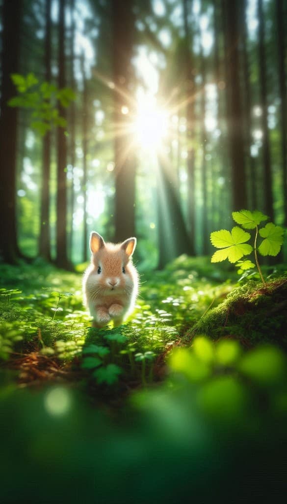 How to Bring a Curious Rabbit’s Forest Adventure to Life with AI? #digen ai# #Free AI Video Generator#