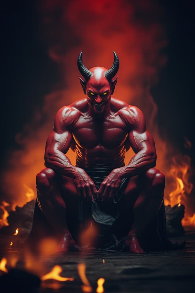 Unlocking Hell's Gates: How AI Brought This Fiery Devil to Life #digen ai #FreeAIVideoGenerator
