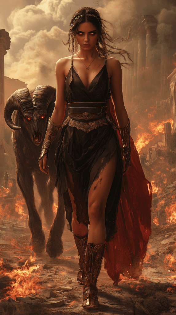 Commanding Chaos: How AI Brought a Post-Apocalyptic Heroine to Life #digen ai# #Free AI Video Generator#