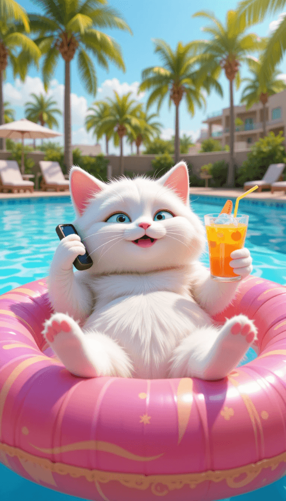 How Milo the Cat Became a Summer Star with AI Video Magic! #digen ai# #Free AI Video Generator#
