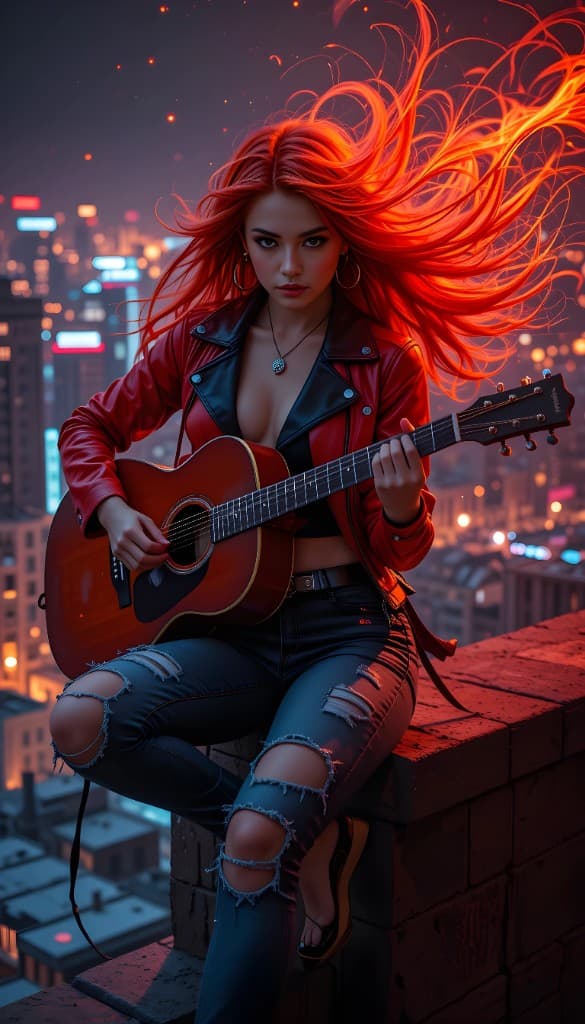 How One Musician Captured Her Rooftop Dreams With AI Video Magic #digen ai# #Free AI Video Generator#