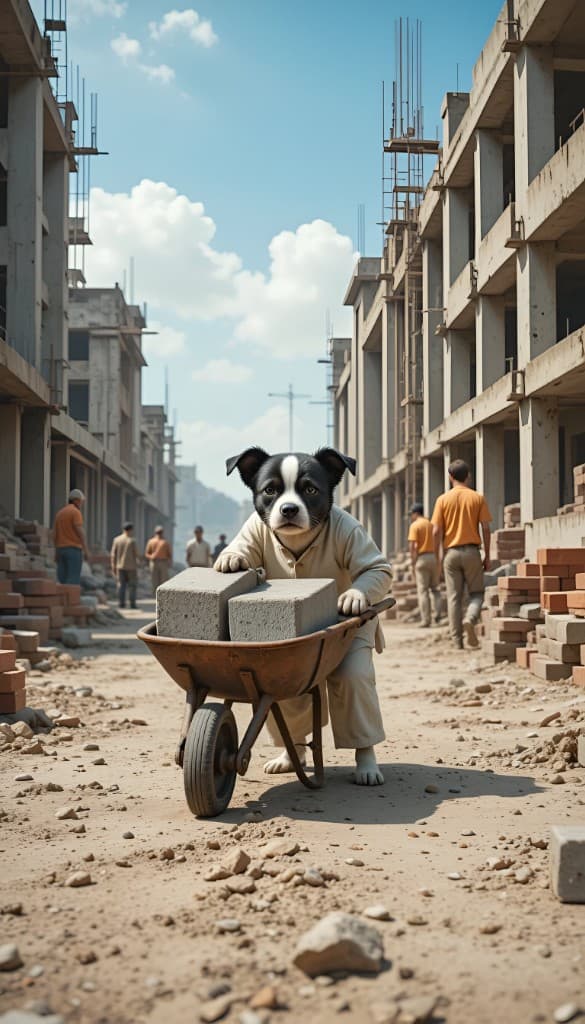 How a Construction Puppy Became a Star: Your Free AI Video Guide #digenai #FreeAIVideoGenerator