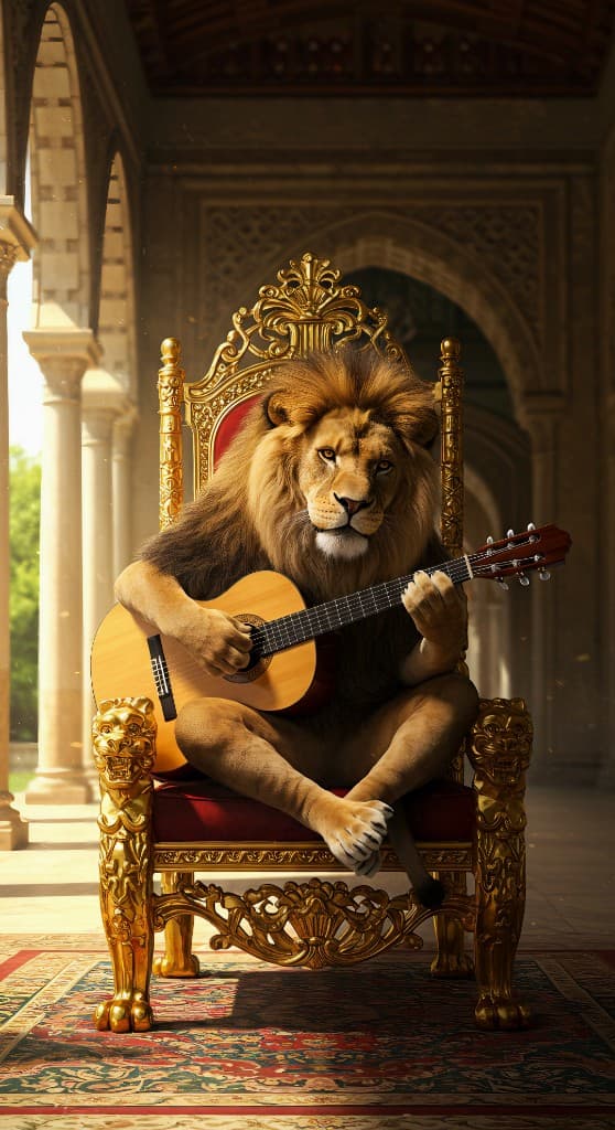 How AI Brought the Royal Guitarist Lion to Life – And How You Can Too! #digenai #FreeAIVideoGenerator