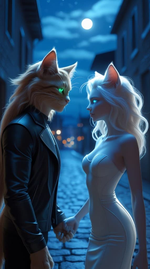 Unlocking Magic in Moonlight: How AI Brought a Cat’s Whisper to Life #digen ai #FreeAIVideoGenerator