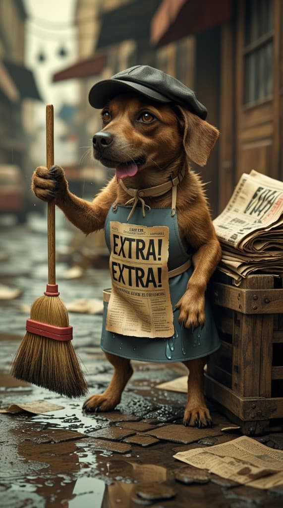 How AI Brought Raindrop Hollow’s Newspaper Dog to Life! #digen ai# #FreeAIVideoGenerator#
