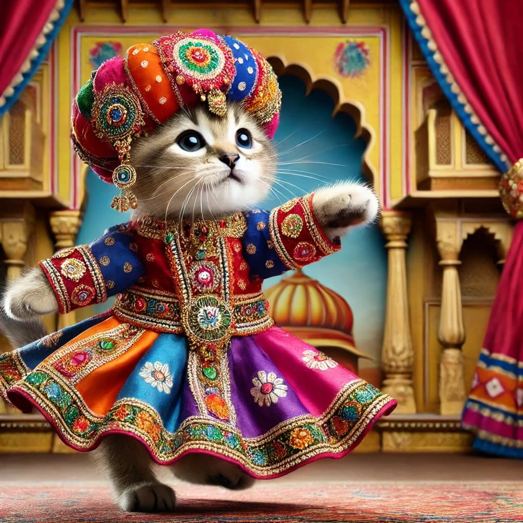 How AI Brought a Jewel-Turbaned Kitten’s Dance to Life #digen ai #FreeAIVideoGenerator