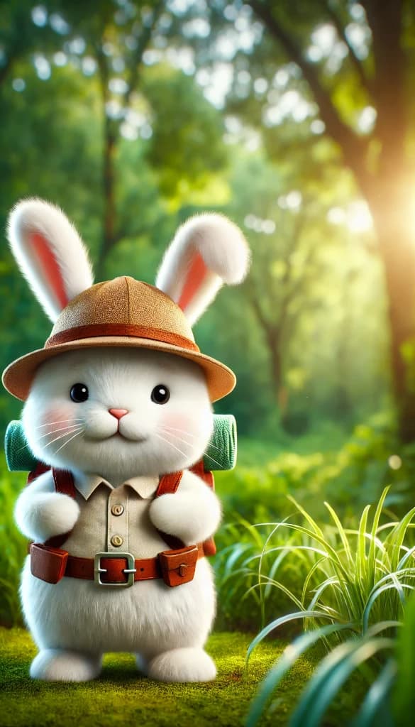 White Rabbit's Golden Secret: How AI Brought a Forest Adventure to Life #digen ai# #Free AI Video Generator#