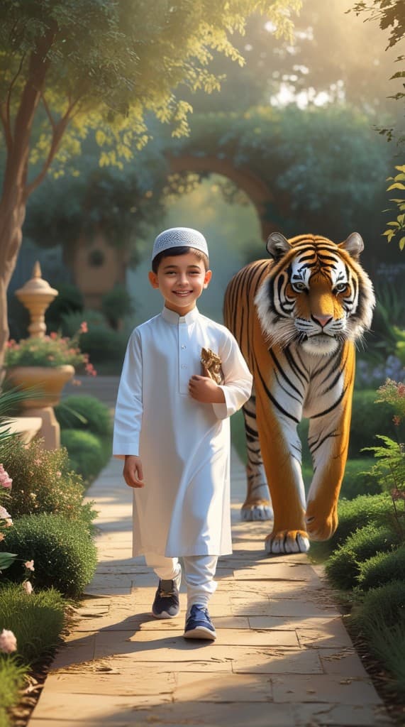 How to Create Magical AI Videos Like This Boy and Tiger Adventure? #digenai #FreeAIVideoGenerator