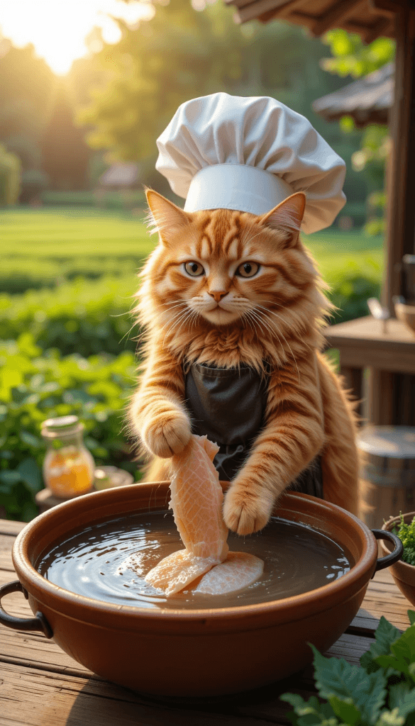 How This Chef Cat Became an Internet Sensation with AI Video Magic #digen #FreeAIVideoGenerator