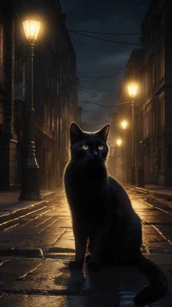 Unlocking Midnight Magic: How AI Brought This Enchanted Cat to Life #digen ai #FreeAIVideoGenerator