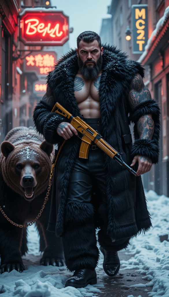 Neon Nights & Unlikely Allies: How AI Brought This Snowy Tale to Life #digenai #FreeAIVideoGenerator