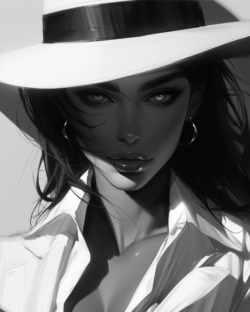 Unlocking Elegance: How AI Brought This Monochrome Vision to Life #digen ai #FreeAIVideoGenerator