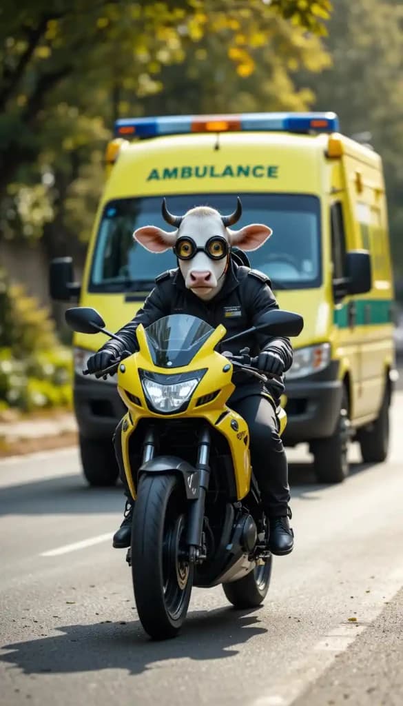 The Cow Rider’s Secret: How AI Brings Whimsy to Life #digen ai# #FreeAIVideoGenerator