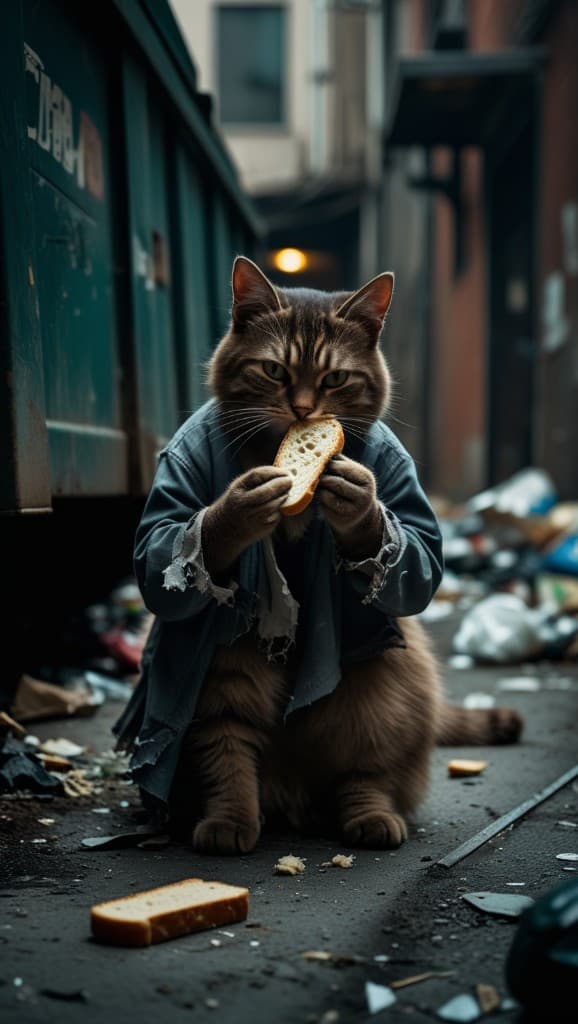 How Did a Street Cat in Denim Become an AI Video Star? #digen ai #FreeAIVideoGenerator