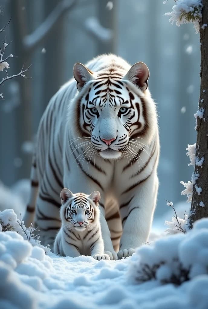 How Winter’s Guardian Tigers Became Viral Magic Through AI Video Creation #digen ai #FreeAIVideoGenerator