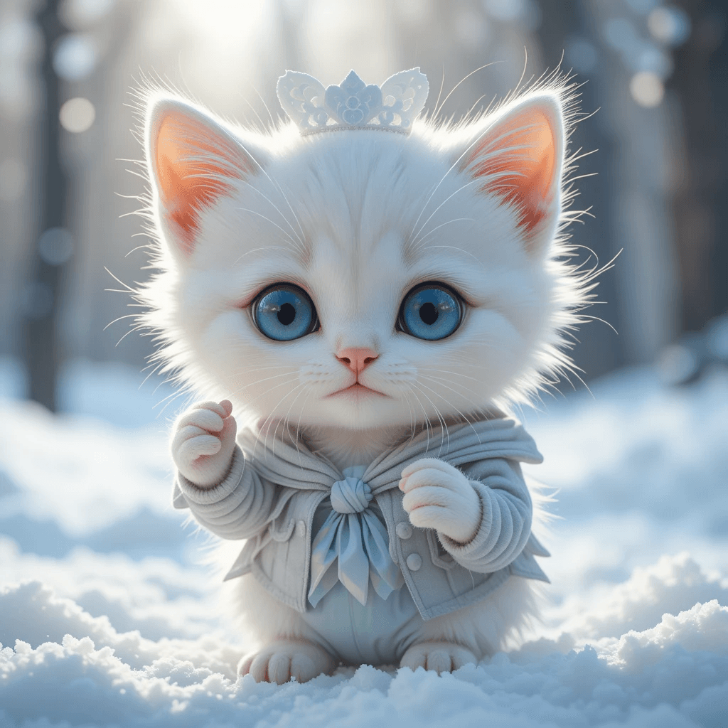 Whimsical Winter Kitten Magic: How AI Makes Your Creativity Come Alive #digenai #FreeAIVideoGenerator