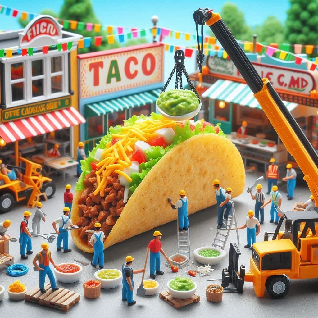 How Tiny Town Builders Created a Giant Taco Masterpiece with AI—No Studio Required! #digenai #FreeAIVideoGenerator