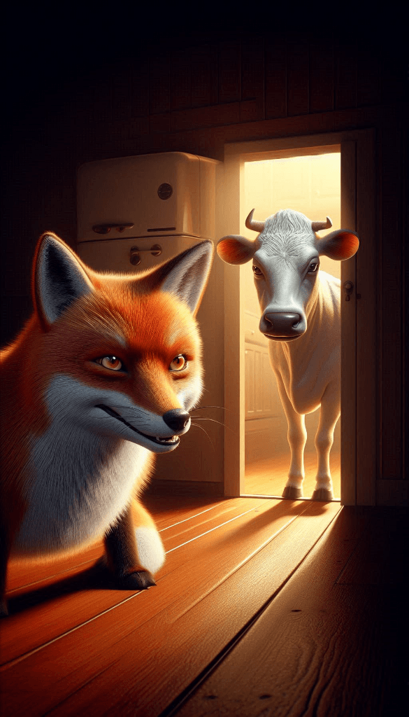 When Curiosity Meets Magic: How AI Brought This Fox & Cow Story to Life #digen ai# #FreeAIVideoGenerator