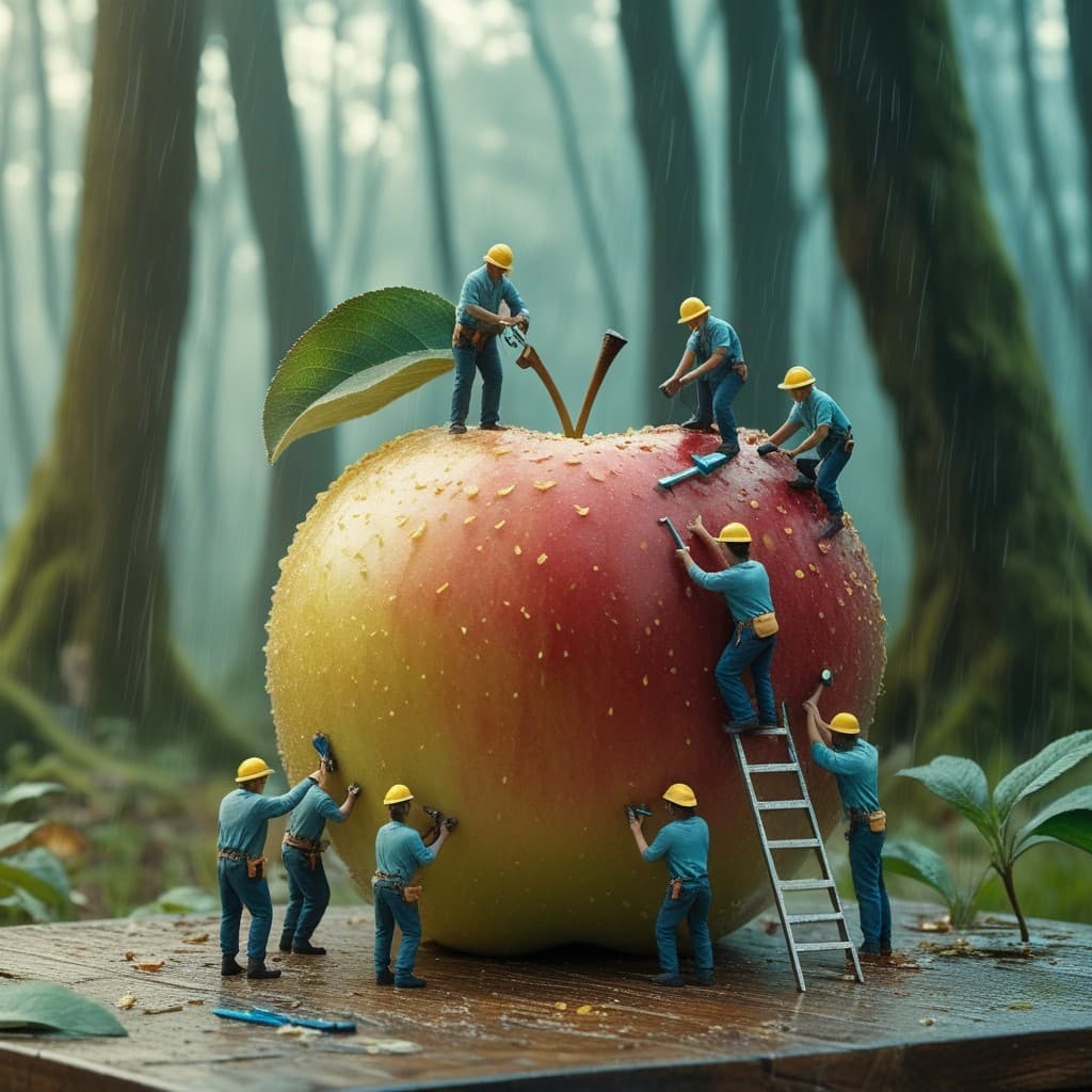 Tiny Engineers & Giant Apples: How AI Brings Whimsical Worlds to Life #digenai #FreeAIVideoGenerator