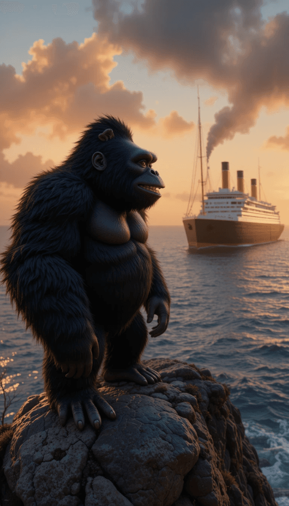 How AI Brought a Gorilla's Sunset Daydream to Life #digen ai #FreeAI #FreeAIVideoGenerator