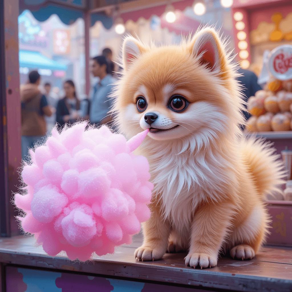 How a Fluffy Pomeranian Stole the Show at the Carnival... with AI! #digenai #FreeAIVideoGenerator