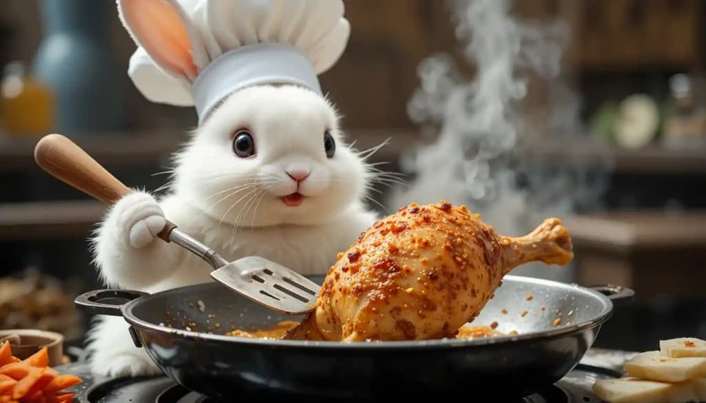How Did This Chef Rabbit Cook Up Viral Video Magic? Your Free AI Guide Awaits #digen ai #FreeAIVideoGenerator