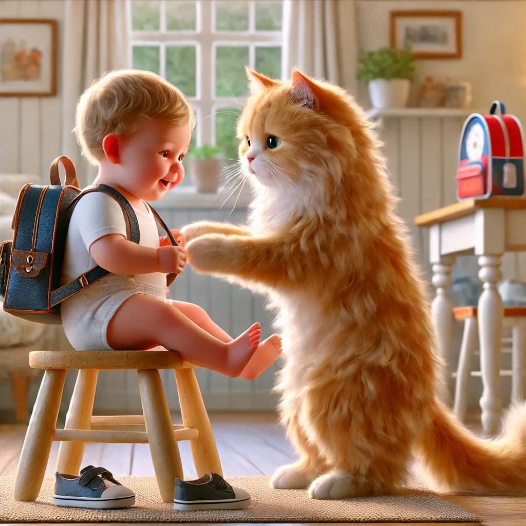 How AI Brought a Toddler’s Magical Friendship with a Cat to Life #digen ai #FreeAIVideoGenerator