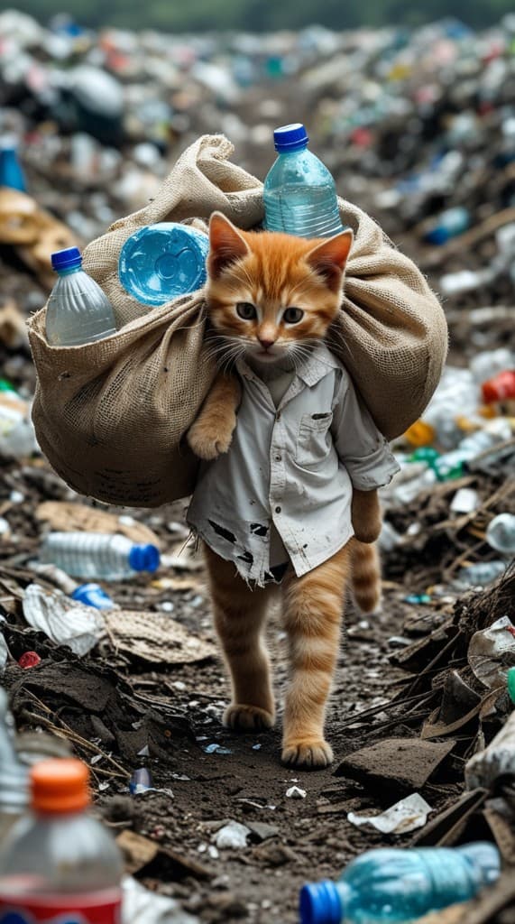 The Tiny Hero Cleaning Our Planet: How AI Brought Miko’s Trash Journey To Life #digen ai# #Free AI Video Generator#