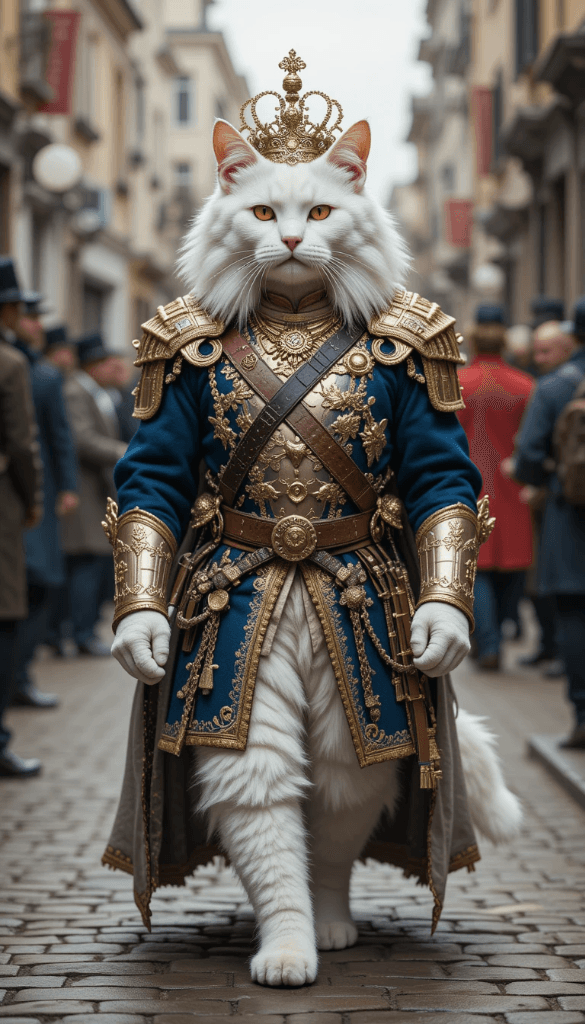 The Royal Feline Ruler: How AI Brought This Cat King to Life #digen ai# #Free AI Video Generator#
