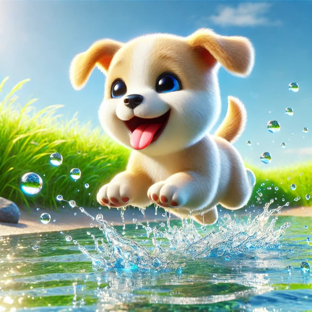 Splash into Viral Magic: How AI Turned This Puddle Leap into Your Next Hit Video! #digenai #FreeAIVideoGenerator