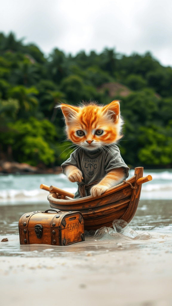 How a Pirate Kitty Conquered Treasure Island—and How You Can Too! #digenai #FreeAIVideoGenerator