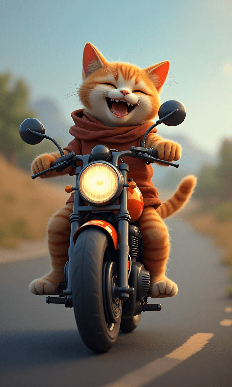 How One Cat’s Motorcycle Adventure Went Viral with AI—And How You Can Make Your Own! #digenai #FreeAIVideoGenerator