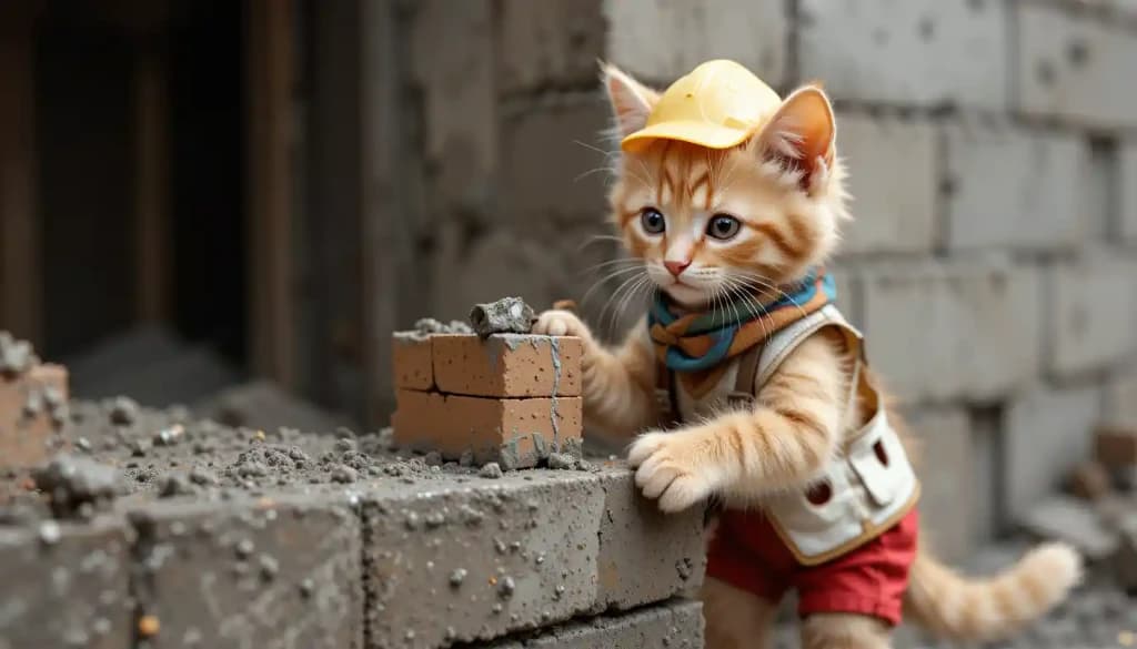 Meet Builder Kitty: How AI Made This Construction Cat Video Go Viral #digenai #FreeAIVideoGenerator