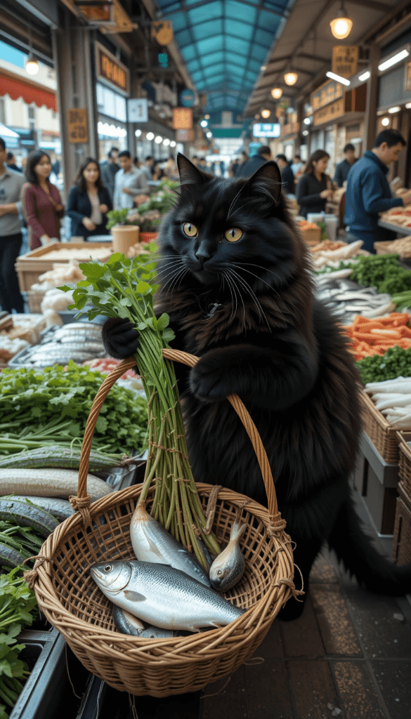 The Enigmatic Cat of Market Square: How AI Brings Stories to Life #digen ai #FreeAIVideoGenerator