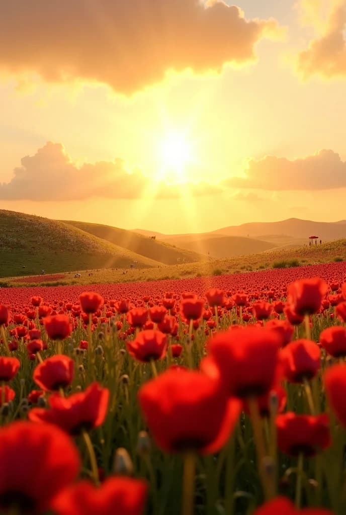 Sunset Tulips & AI Magic: How Anyone Can Create Viral Videos #digenai #FreeAIVideoGenerator