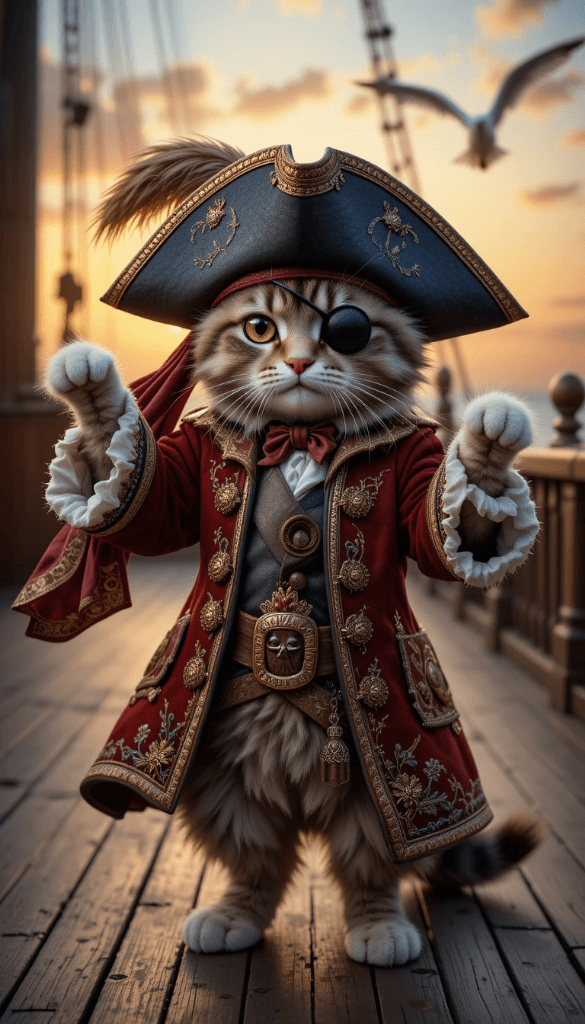 How a Pirate Cat Captured Adventure Magic – Your Free AI Video Guide #digenai #FreeAIVideoGenerator