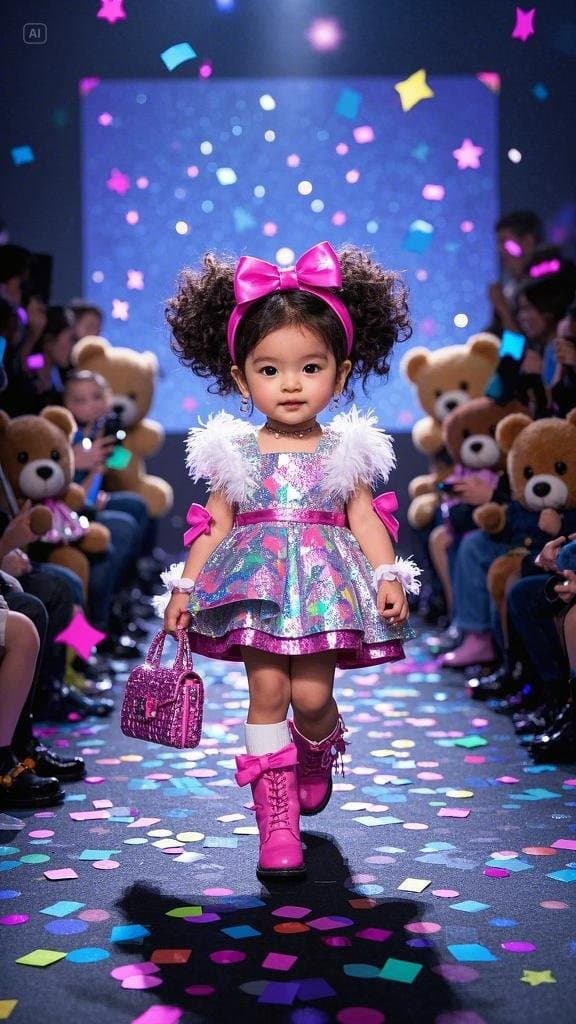 How a Little Girl’s Runway Dreams Became Viral Magic with AI #digenai #FreeAIVideoGenerator