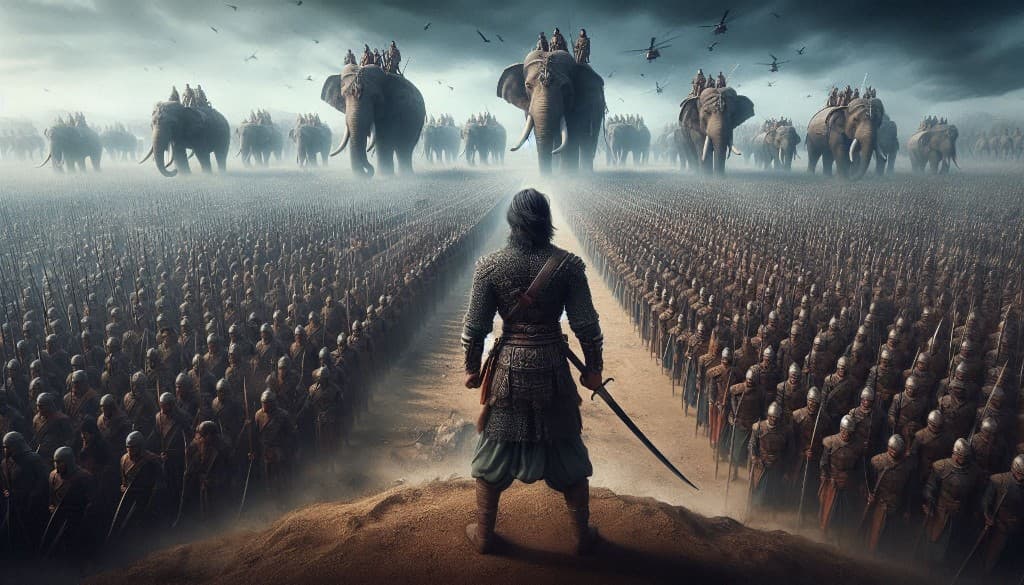 One Warrior vs an Army: How AI Brings Epic Battles to Life #digen ai# #FreeAIVideoGenerator#
