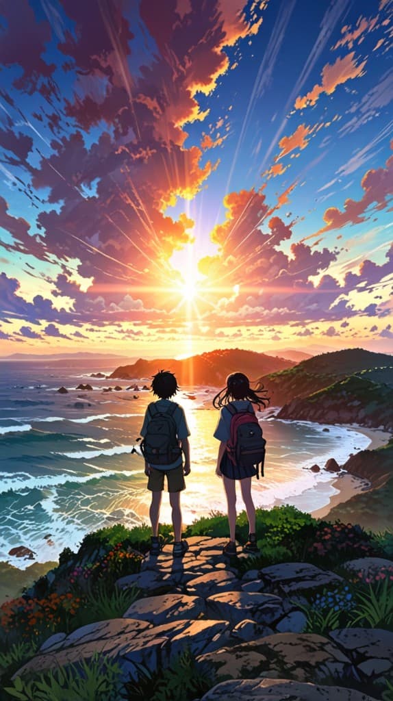 Capturing Sunset Magic: How AI Turned Our Hike into a Cinematic Masterpiece #digen ai# #Free AI Video Generator#